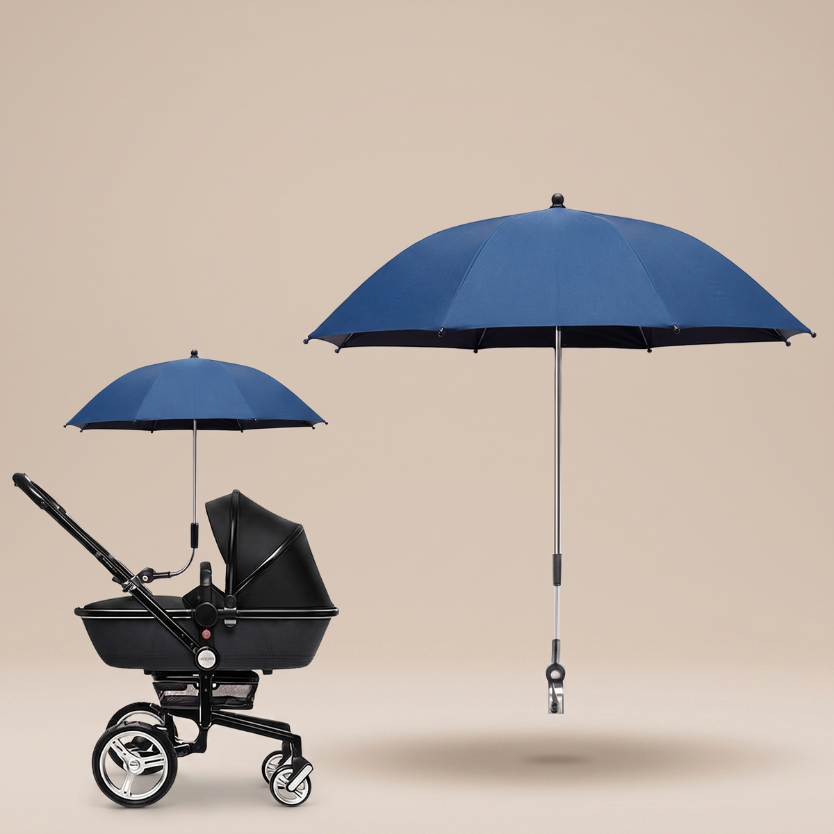 Ombrelle Anti-UV pour Poussette - Bleu