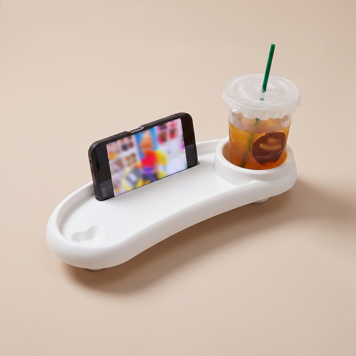 Tablette Repas Amovible pour Poussette - Blanc