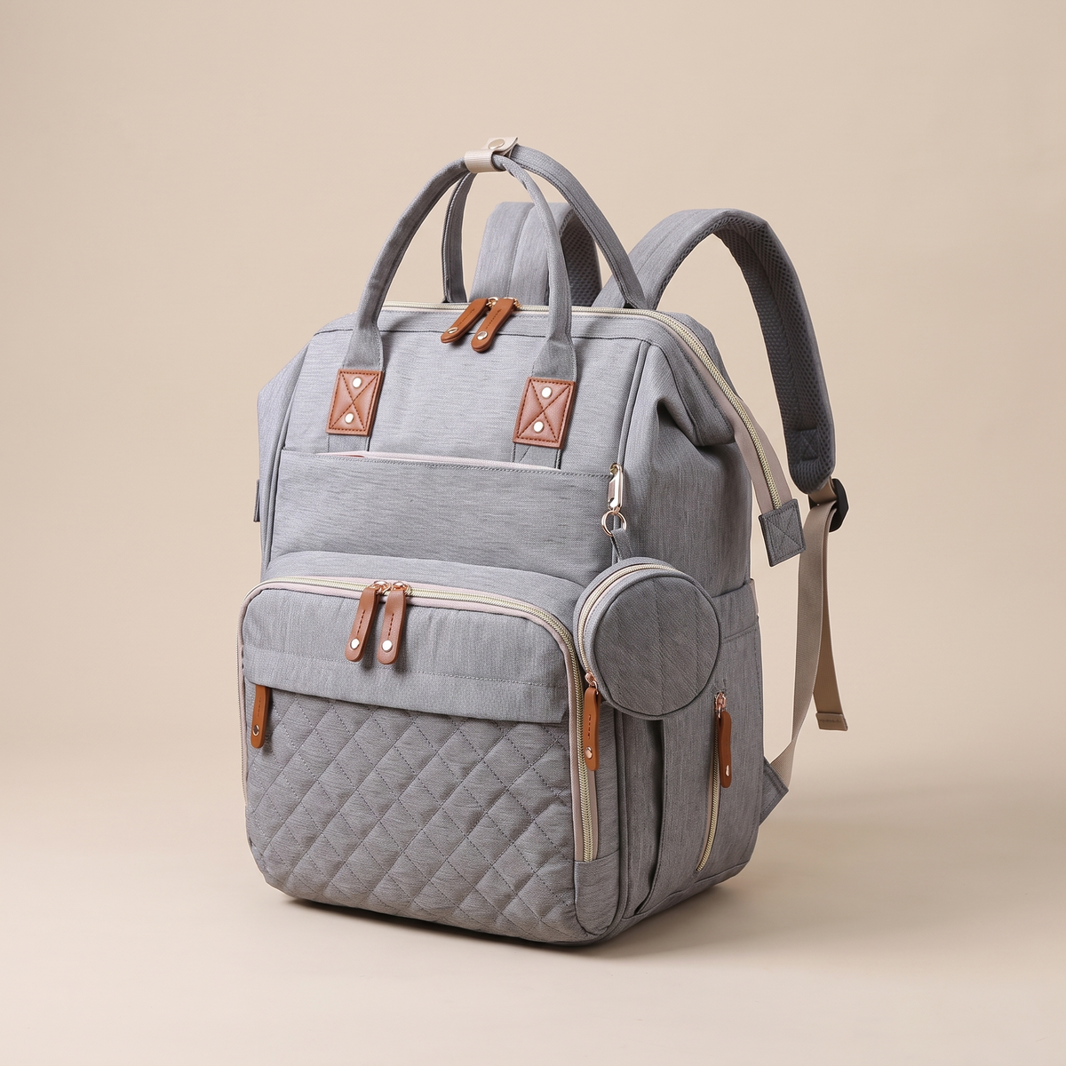 Sac à Dos Poussette - Gris Clair